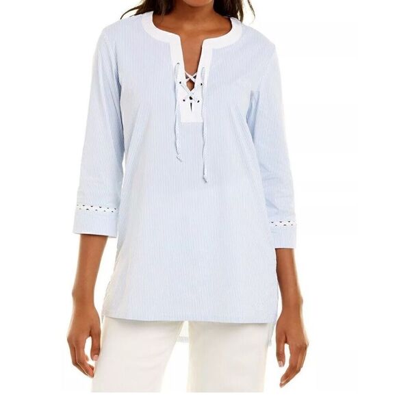 Southern Tide Womens Hailey Performance Seersucker Tunic - Picture 2 of 3